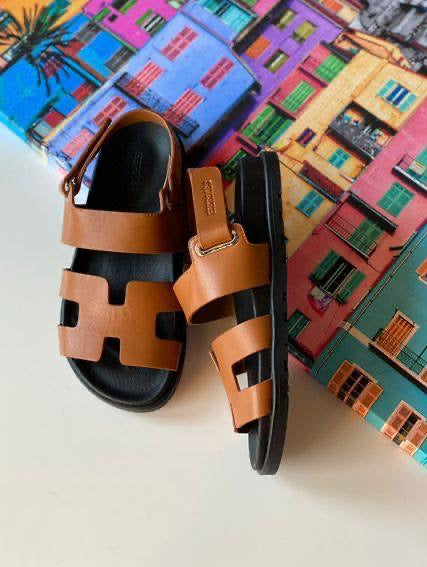Hermès Croco Sandals