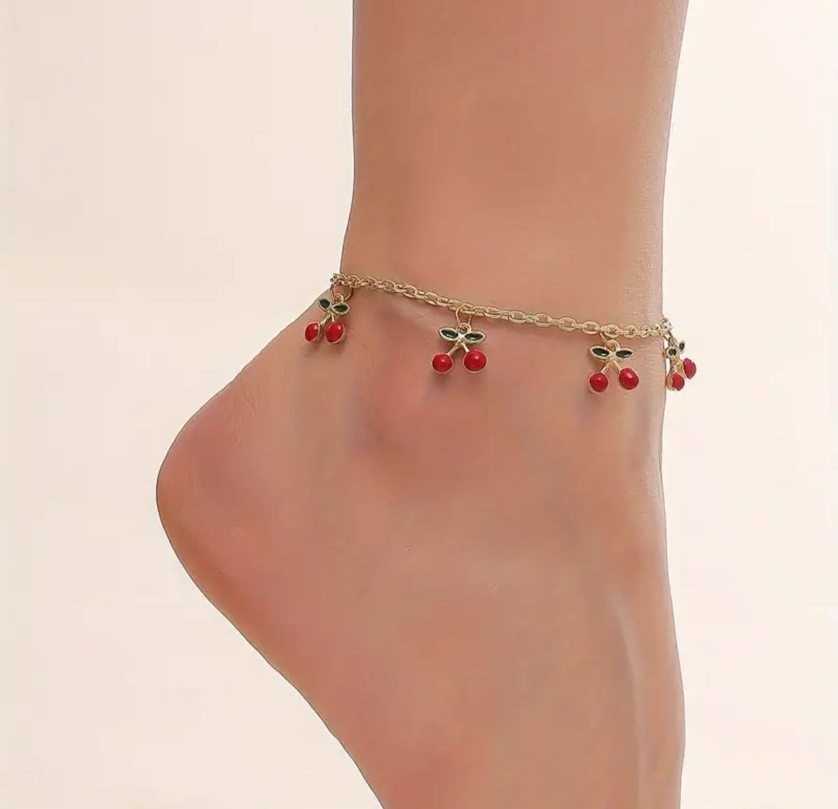 צמיד קרסול Cherry Vibes