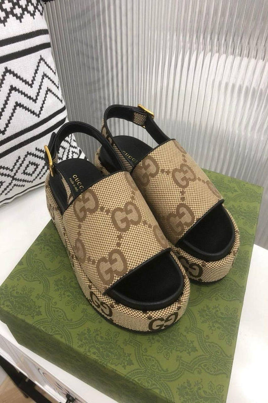 GUCCI GG Platform Sandals