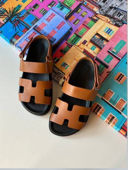 Hermès Croco Sandals