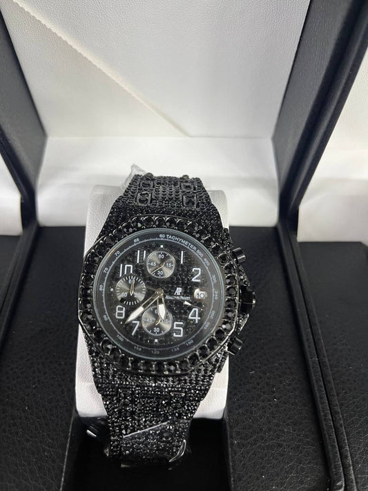 Audemars Piguet Royal Oak Offshore Chronograph – Black Full Iced Out Edition
